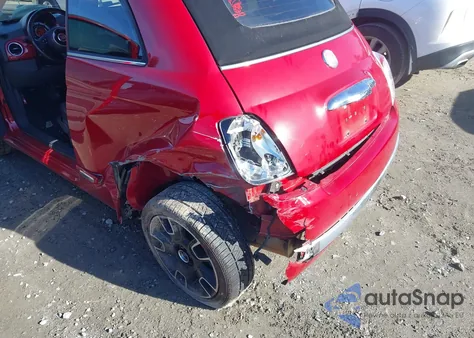 2012 Fiat 500C Lounge from USA, damaged, VIN 3C3CFFER4CT181797